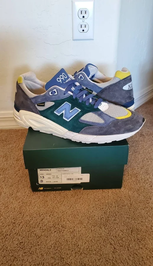 Used Balance 990v2 X Aime Leon Dore Multi-color Ald M990al2 Green Pine