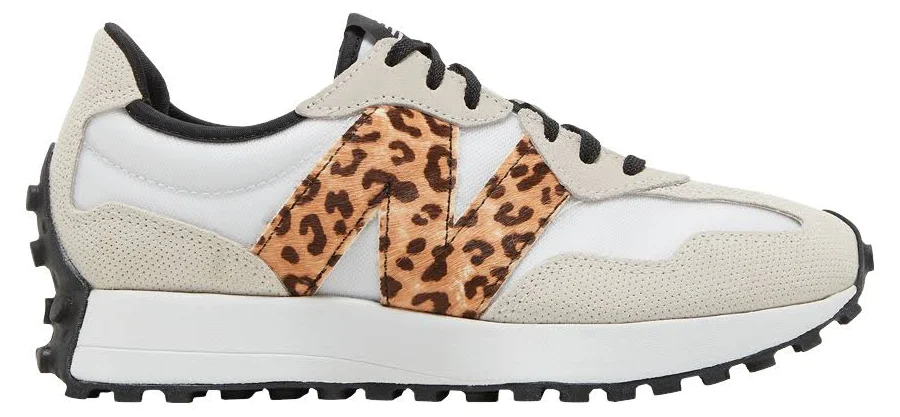 New Balance Ladies White & Black 327 Trainers