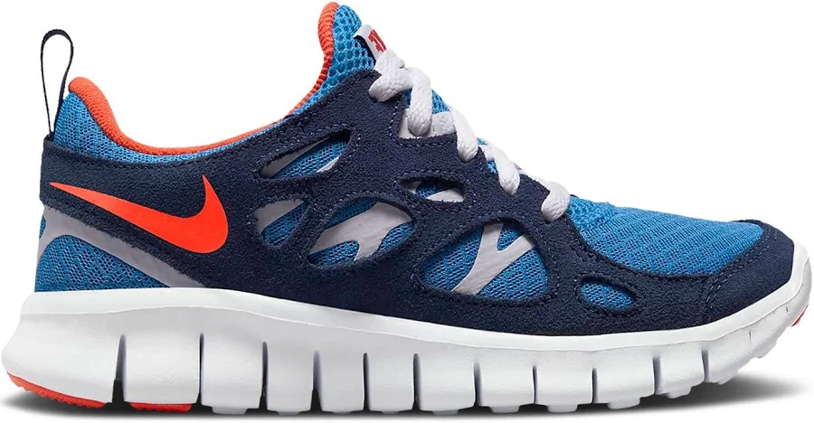 Nike Free Run 2 GS 'Light Photo Blue Orange' | Kid's Size 7