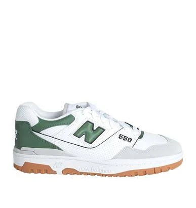 New Balance 550 Man Sneakers White Size 9 Leather, Textile fibers
