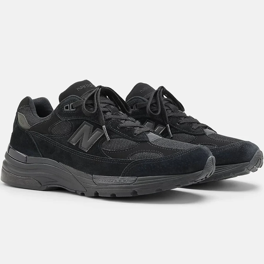 NEW BALANCE 992 'Made in USA' Triple Black Suede Men's U992TB SIze 13 Brand