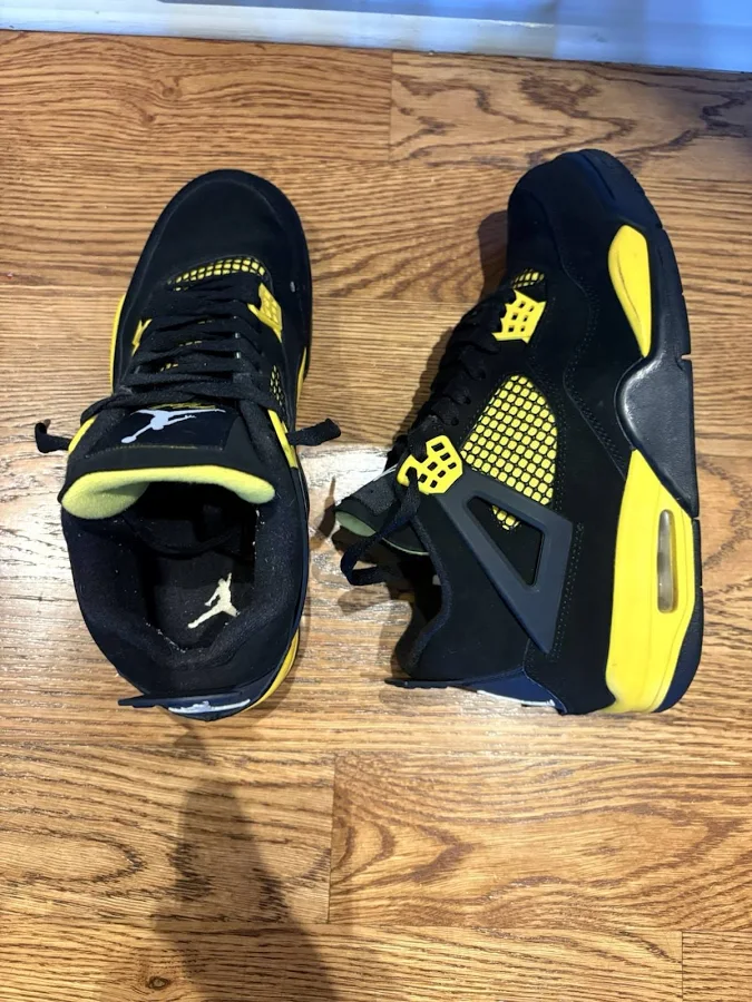 Jordan Air Jordan 4 Retro Ls Thunder Black Yellow Men's Basketball