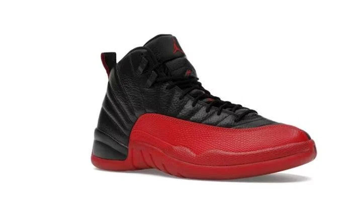 JORDAN 12 HIGH TOP FLU GAME BLACK RED Red / 11