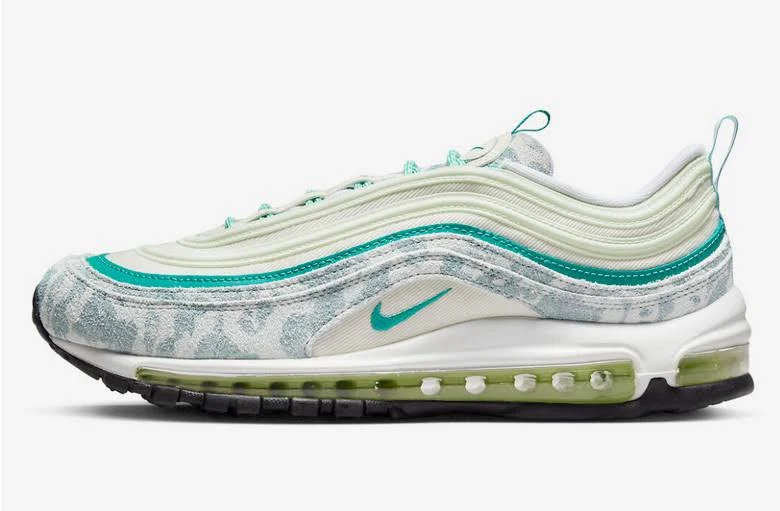 Nike Air Max 97 Neptune Teal Camo Coconut Milk 25th Anniversary