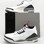 Air Jordan 3 Retro Men's Shoes Size 12 White Cement Grey Nike