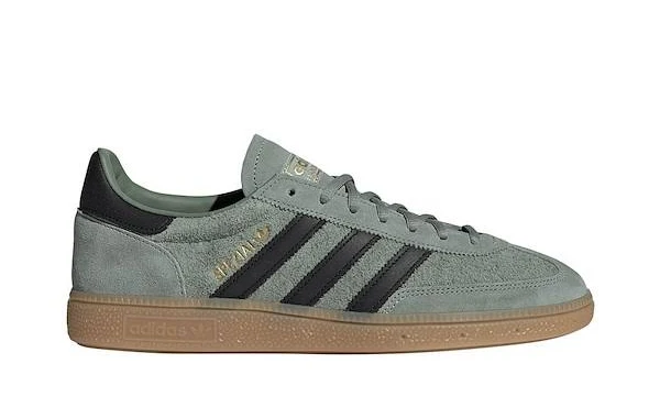 adidas Handball Spezial Athletic Shoe - Silver Green / Core Black / Gum - Size Mens 8/Womens 9