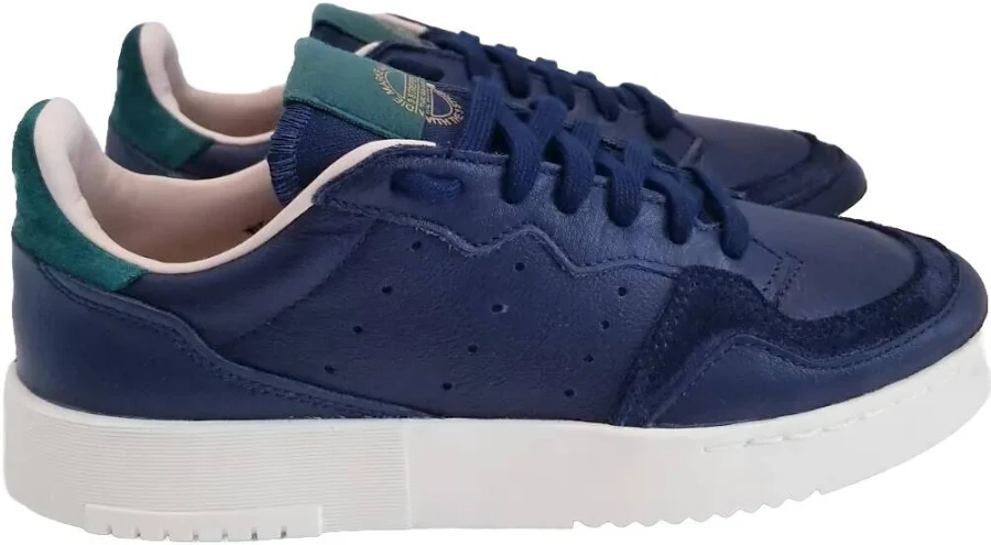 Adidas Supercourt Men's Collegiate Navy Green Ef9206 Size 6