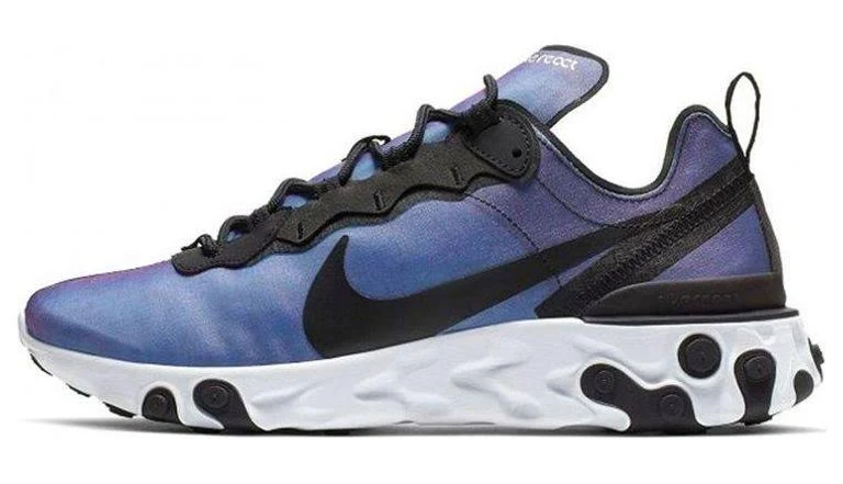 Nike Men's React Element 55 Premium 'Sunset' - Blue - Low-top sneakers - 5.5