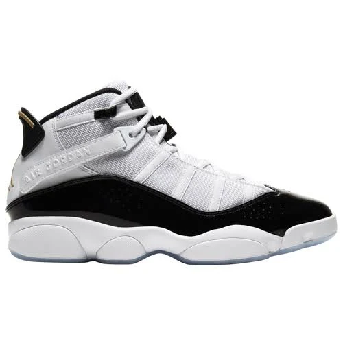 Jordan Mens 6 Rings - Shoes Black/Metallic Gold/White Size 10.5