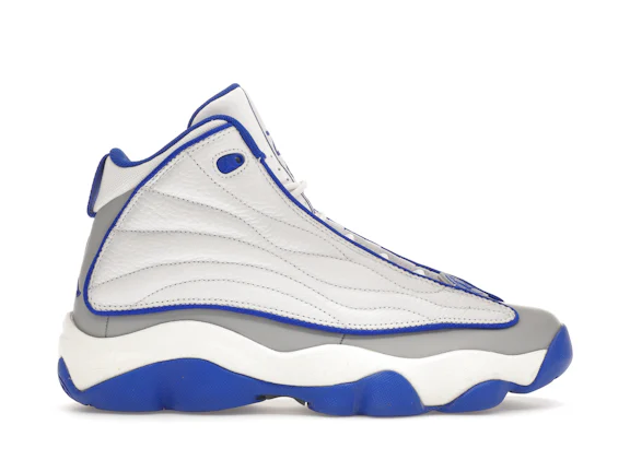 Jordan Pro Strong Blanco Azul real Gris