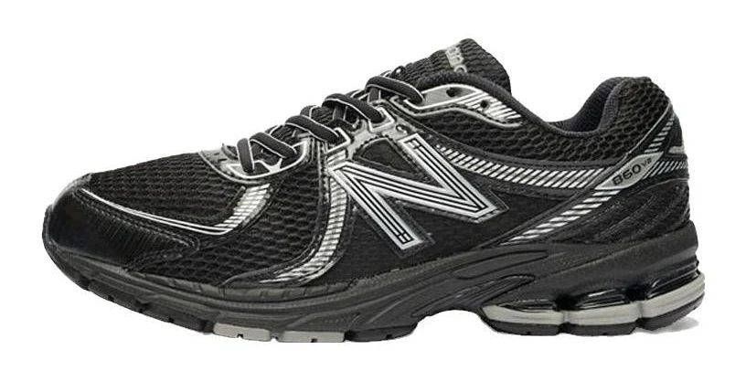 New Balance 860 V2 Athletic Men Sneakers - Black/silver