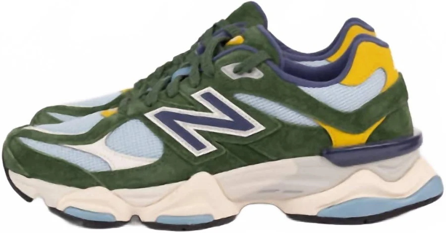 Men's 9060 Sneakers In Green Blue