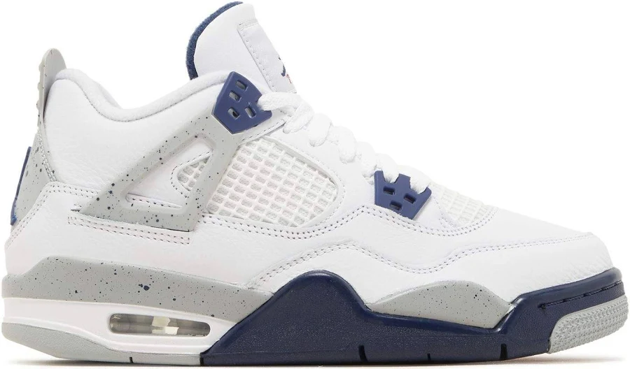 Jordan 4 Retro ‘Midnight Navy’ – Sleek White & Navy Combo – DH6927-140