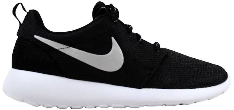 Nike Roshe One Black/Metallic Platinum-White (Women's)