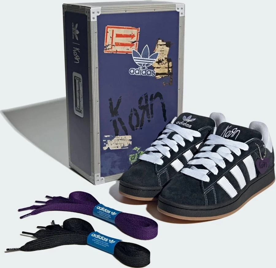 IG 0792 Korn adidas Originals Campus '00s Black White Gum