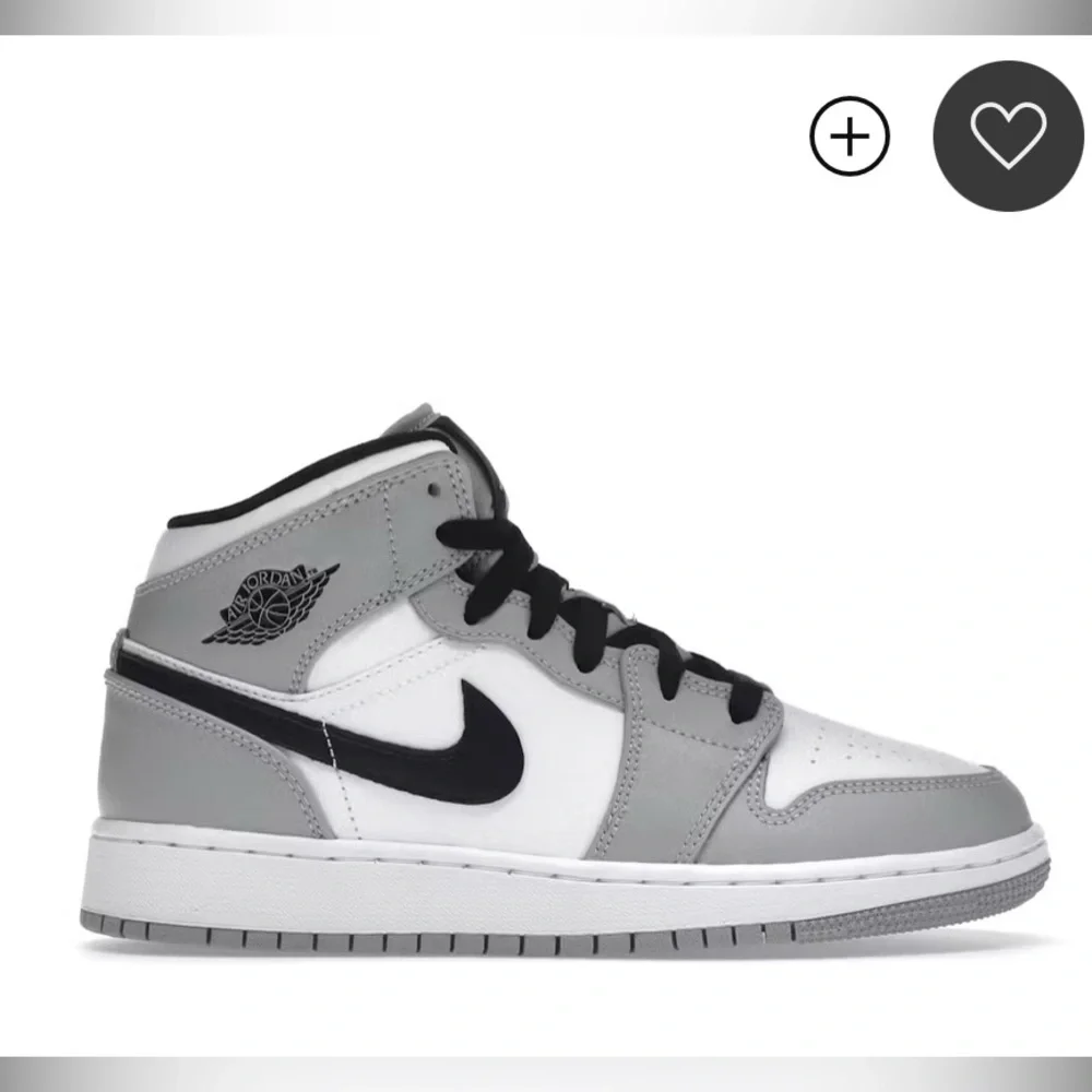 AUTHENTIC Jordan 1 Mid Light Smoke Grey