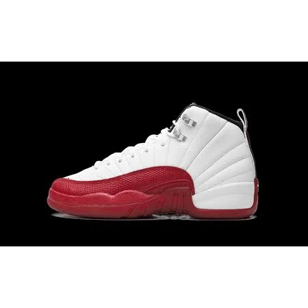 Jordan Grade School Air Jordan 12 GS Cherry 153265 116 from Stadium Goods, Kids Unisex, Size: 6 Big Kid, White