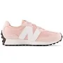 New Balance Kids' 327 Bungee Lace Sneakers - Pink/White (Size 10.5 Wide)