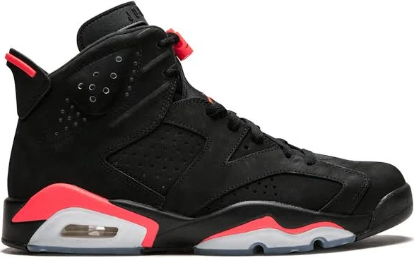 Air Jordan 6 Retro "Black Infrared" - Iconic Heritage High-Top Performance Model - Size M9.5/W11.0