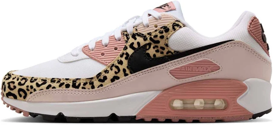 Nike Max 90 Leopard Women Sneakers - White/black/white