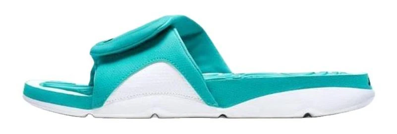Jordan Hydro 4 Retro Men Slides - Retro/teal-white