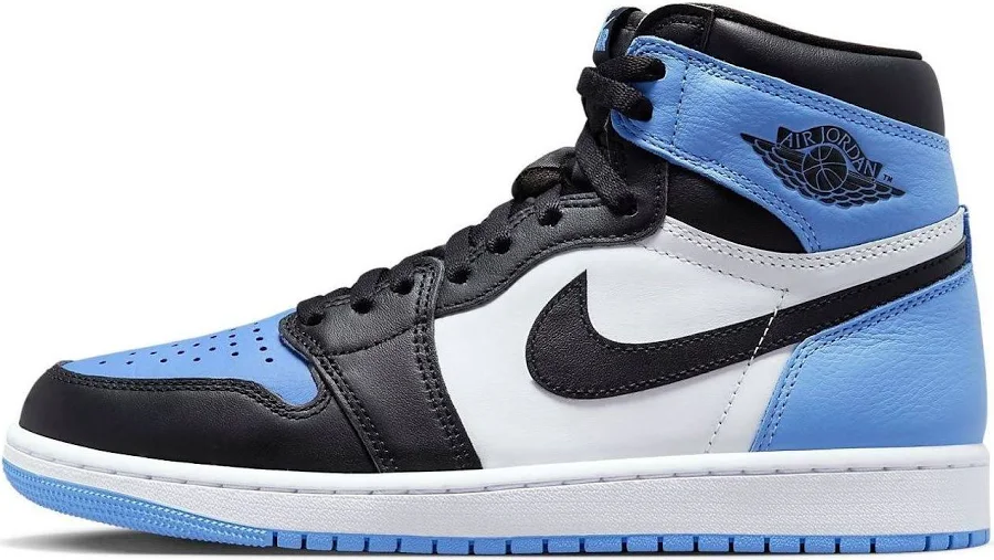 Jordan Air 1 Retro High Og Unc Toe Women Sneakers - University Blue/black/white