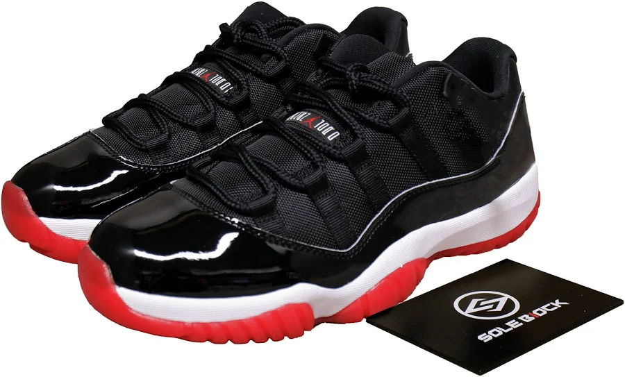 Air Jordan 11 Retro Low ‘bred’ Fv5104-006 2025 Unisex Black Red
