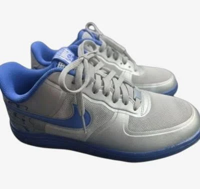 Nike Lunar Force 1 Fuse City (La) Men 577666-001 Silver Blue Shoes MEN Size 8