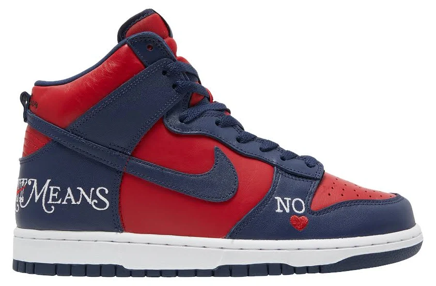 Nike Supreme X Dunk High Sb Men Sneakers - Red