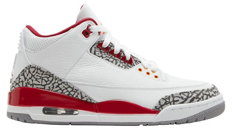 Jordan 3 Retro Cardinal Red Ct8532-126 [men Sz]