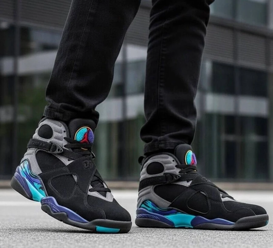 Nike Air Jordan 8 'aqua' 2025 Retro Sneakers 305381-006 Men’s Size
