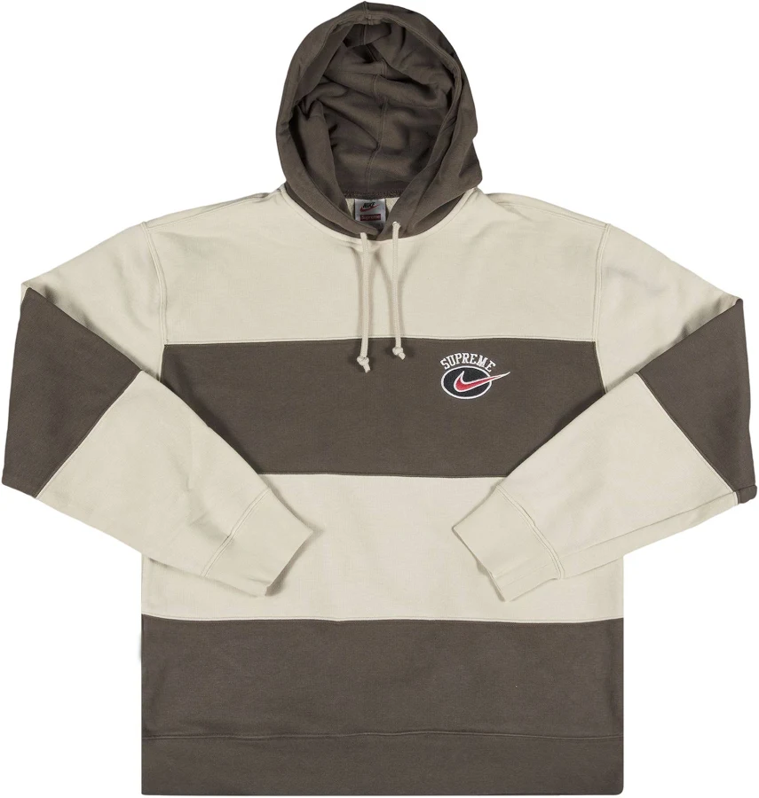 Supreme x Nike Men's Striped Hooded Sweatshirt