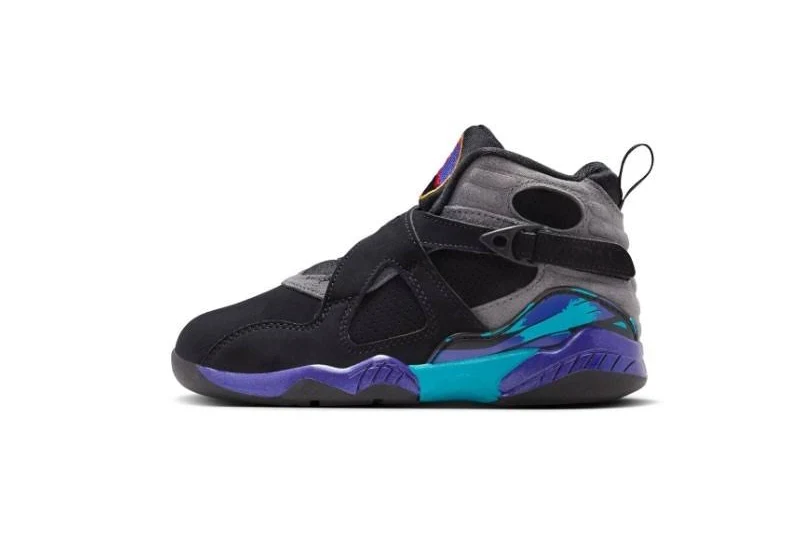 Nike Air Jordan 8 Viii Retro Aj8 Black Ps Pre School Shoes 305369-006