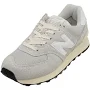 Balance 574 Unisex Casual Sneakers In Grey White