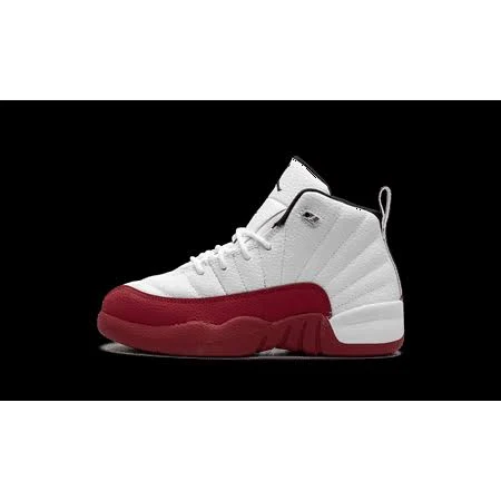 Jordan PRE School Air Jordan 12 PS Cherry 151186 116 from Stadium Goods, Kids Unisex, Size: 13 Little Kid, White