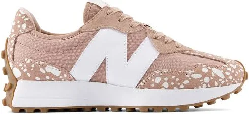 New Balance - 327 lace-up sneakers - women - Fabric/Calf Suede/Fabric/Rubber - 5.5 - Pink