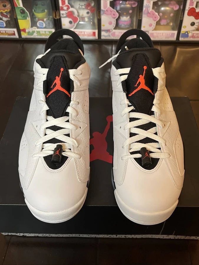 Air Jordan 6 Retro Low 2015 White/infrared 23-black 304401 123 W/box