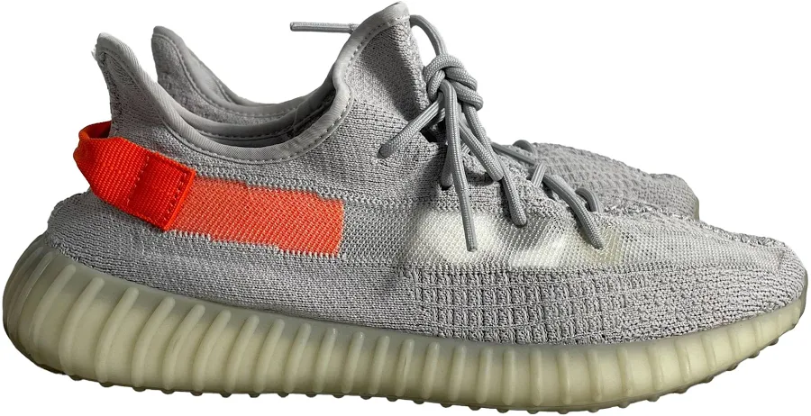 Yeezy x Adidas Boost 350 V2 Tail Light Sneakers in Grey Polyester