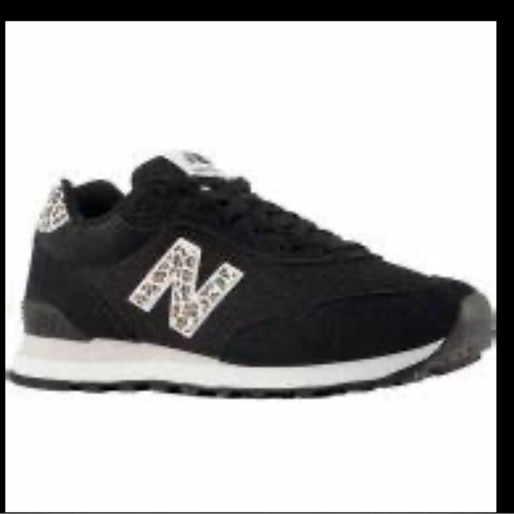 New Balance Women's 515v3 Black Sneakers with Leopard Accents size 11