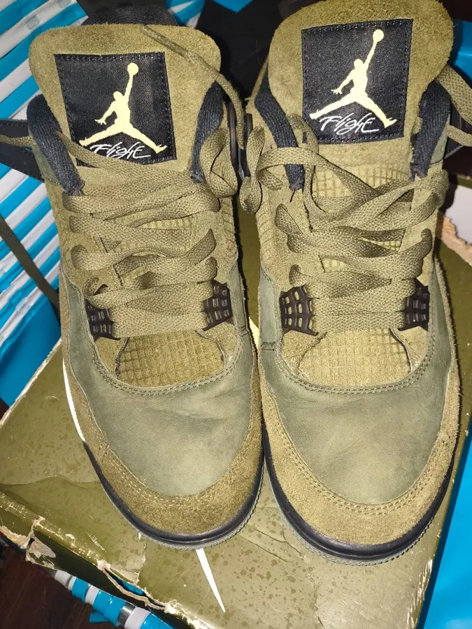 Size 11 - Jordan 4 Se Retro Low Craft - Olive