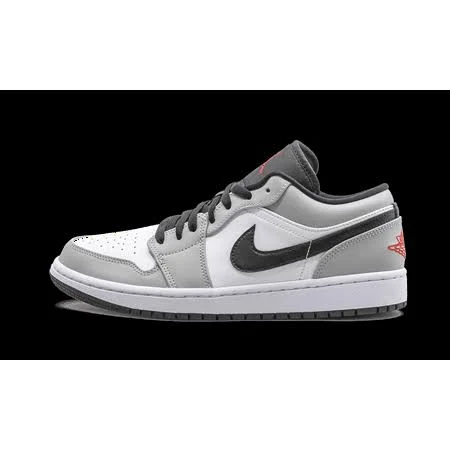 Jordan Mens Air Jordan 1 Low Light Smoke Grey 553558 030 553558 030 from Stadium Goods, Men's, Size: 12, White