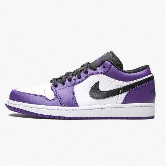 Air Jordan 1 Retro Low Court Purple Black-white
