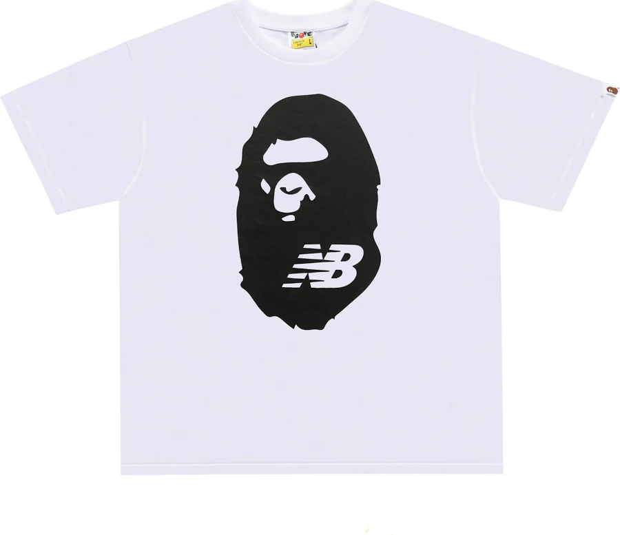 Bape x New Balance Ape Head T-shirt White