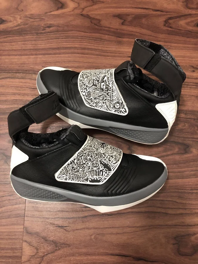 Air Jordan 20 Retro Playoff Men’s 10 Us [310455-003] 2015 Black/white