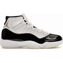 Jordan Men's Black/White/Metallic Gold 11 Retro Dmp Gratitude (2023) Sneakers In