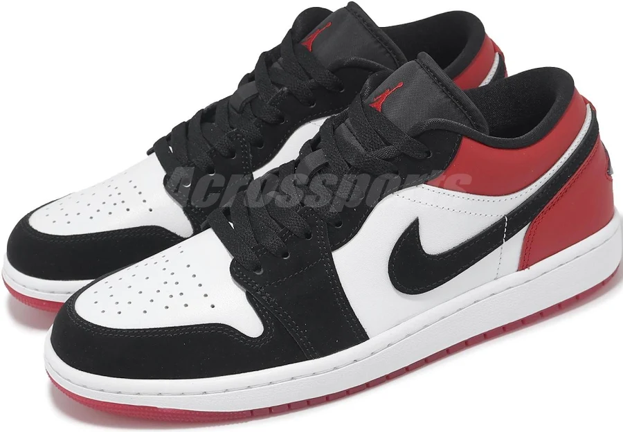 Nike Air Jordan 1 Low Se Aj1 Black Toe Men Casual Shoes Sneakers