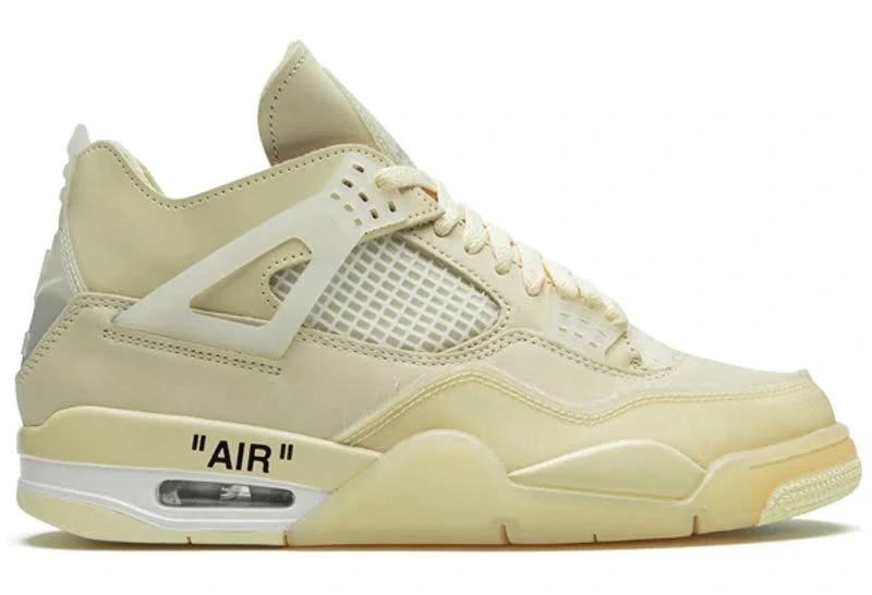X Off-white Air Jordan 4 Retro Sp "sail" Sneakers