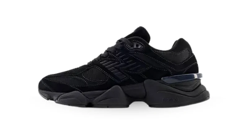 New Balance 9060 "Triple Black" - Men's 8