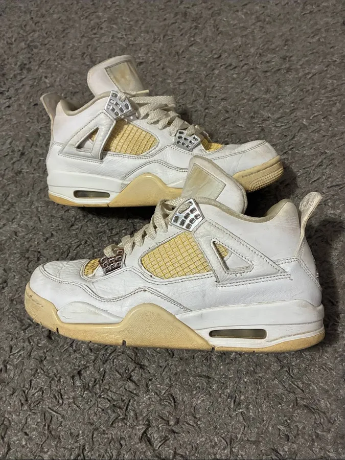Jordan Shoes | Jordan 4 Pure Money | Color: Silver/White | Size: 9 | Pm-11096038's Closet