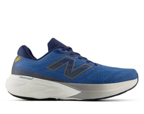 New Balance Men's Fresh Foam X 880v15 Sea Stone with NB Navy and Marmalade